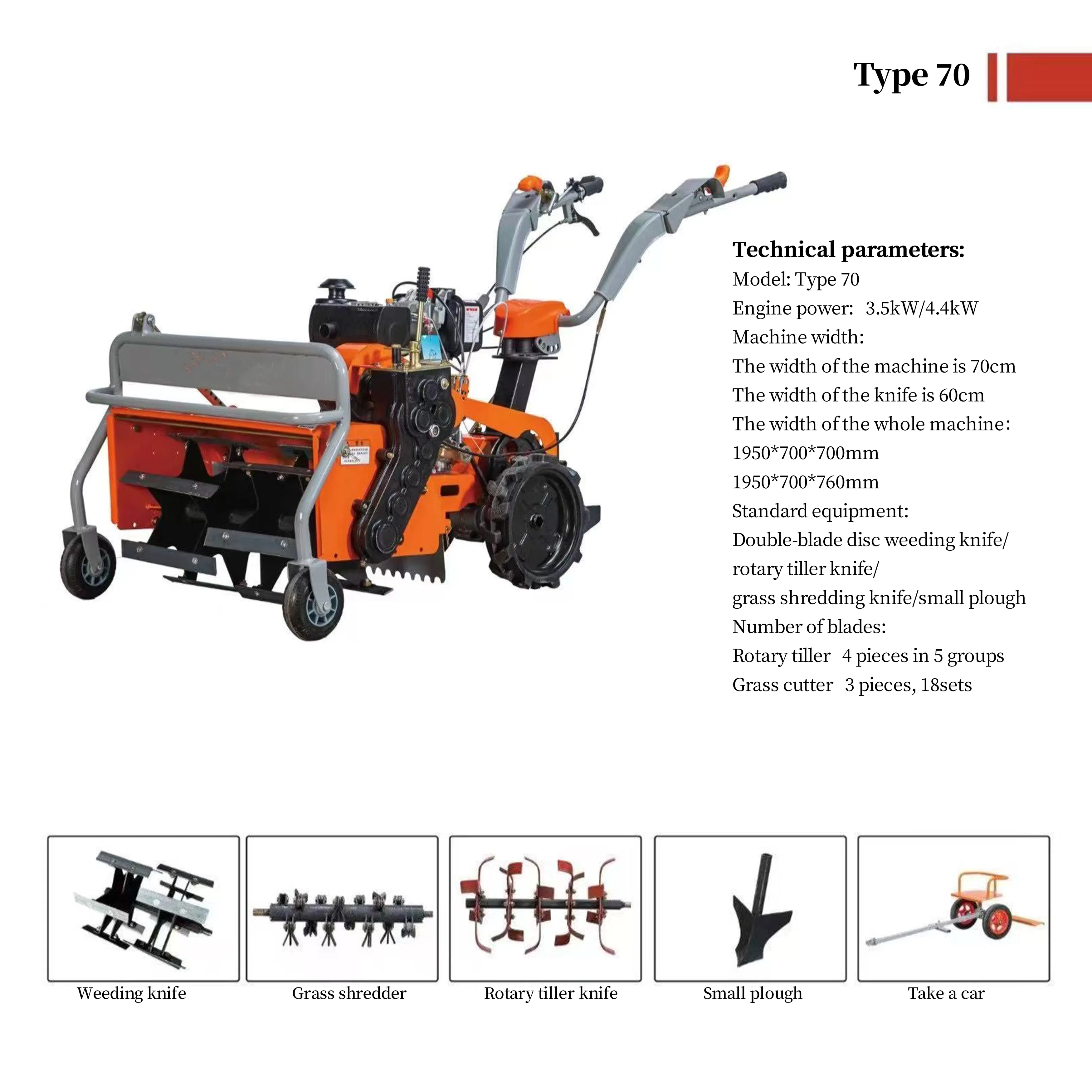 Best Selling Rotary Soil Ground Agricultural Weederer Garden Machinery for Orchard &amp; Lawn Care Canhoegrass &Tillsoi