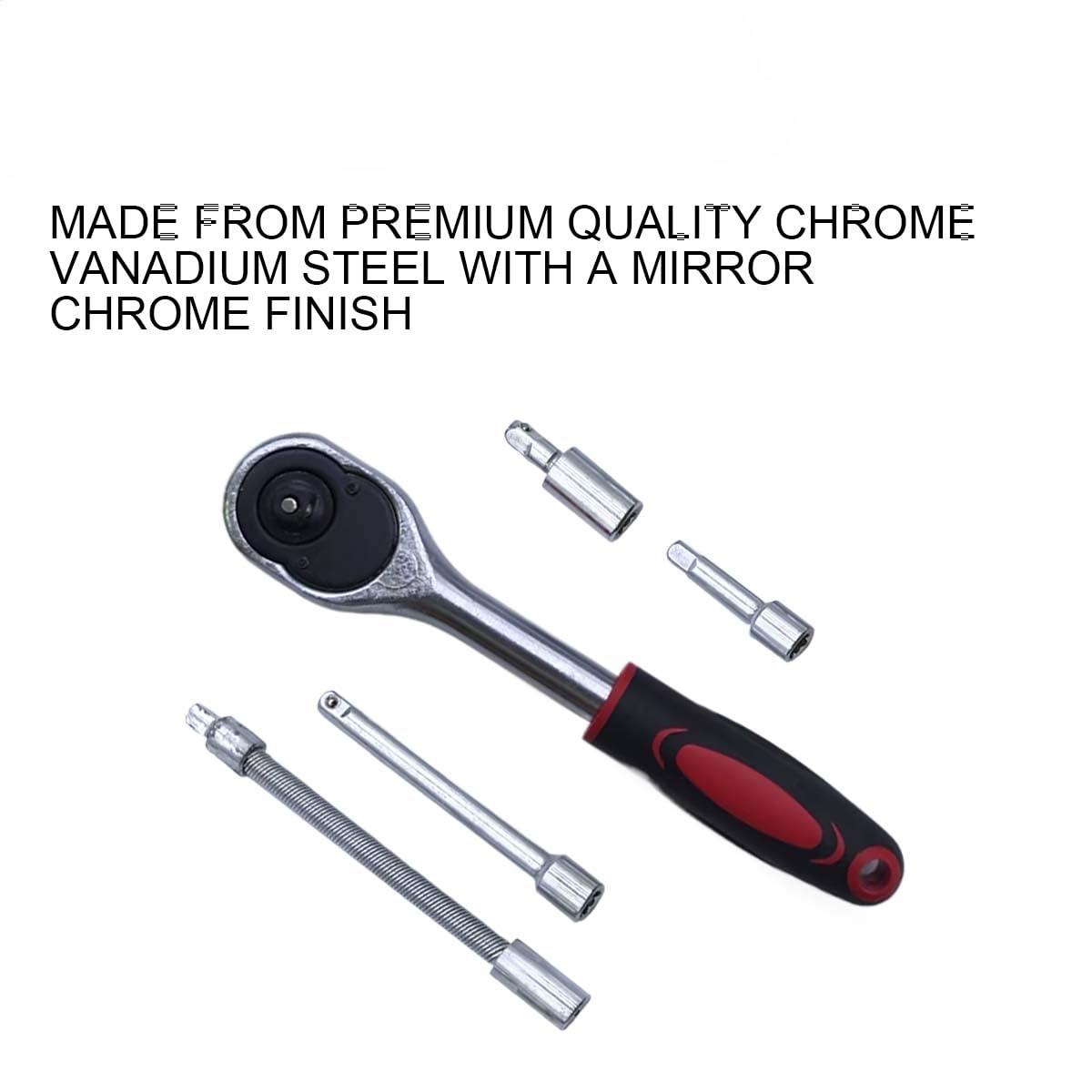 OEM Customizable 46pcs CRV Material Spanner Set Small Socket Wrench Tool Mechanic Tools Set Box for Repair Use Low MOQ Stock