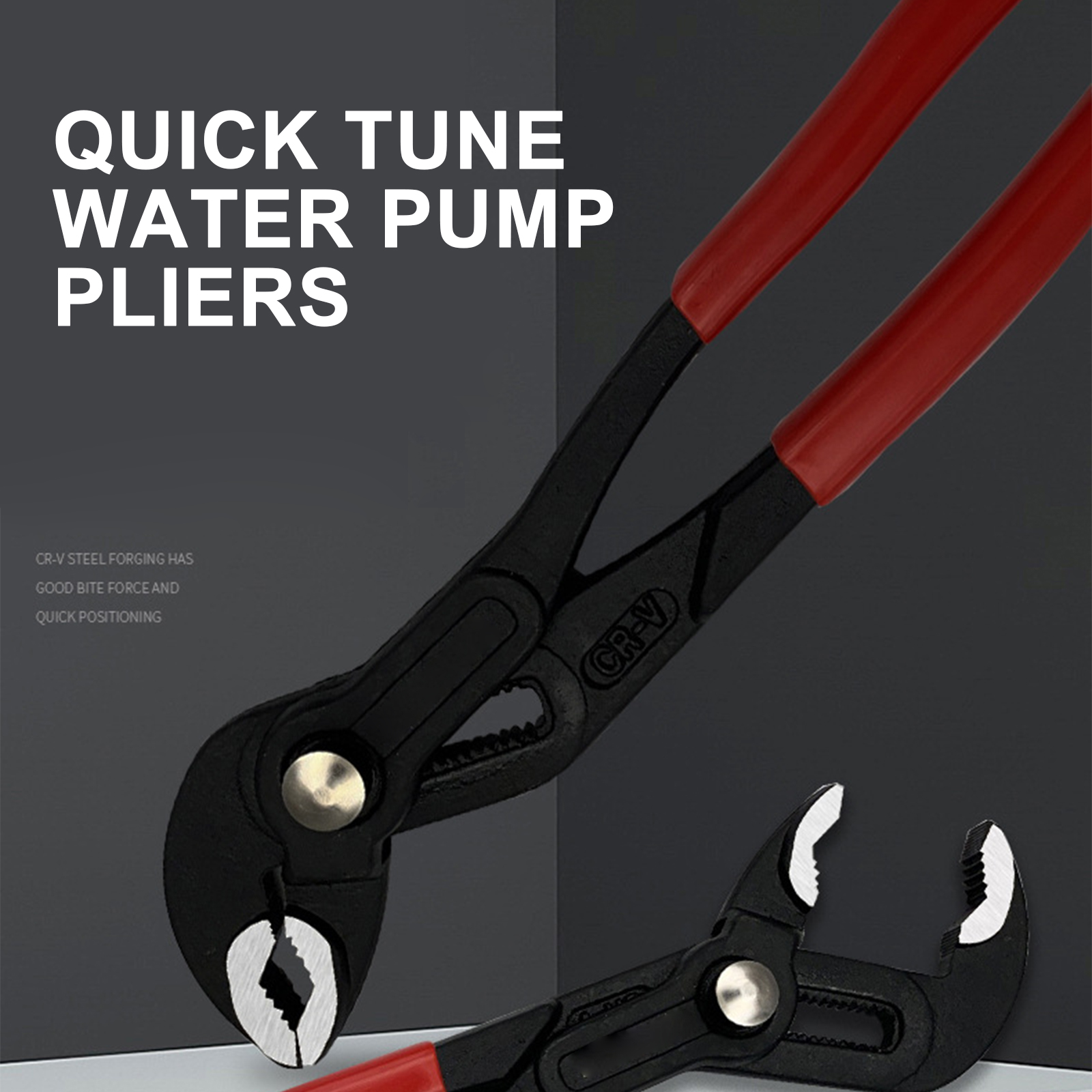 10 or 12 Inch Fast Water Pump Pliers Plumber Combination Tool Universal Wrench Pipe Wrench Pliers Adjustable Water Pipe Pliers