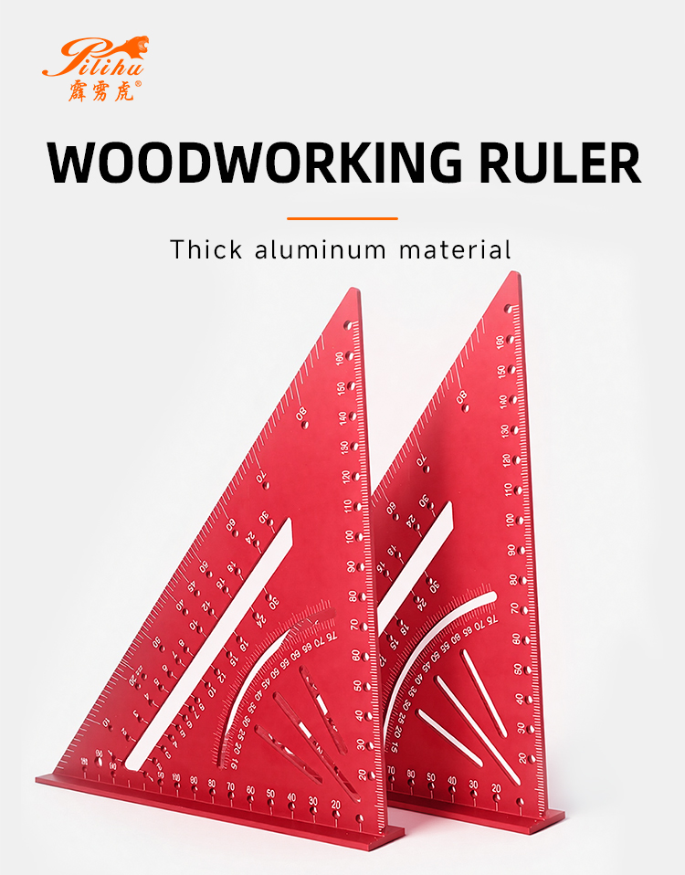 2in 1 Multi-functional Angle Hole Triangular Ruler