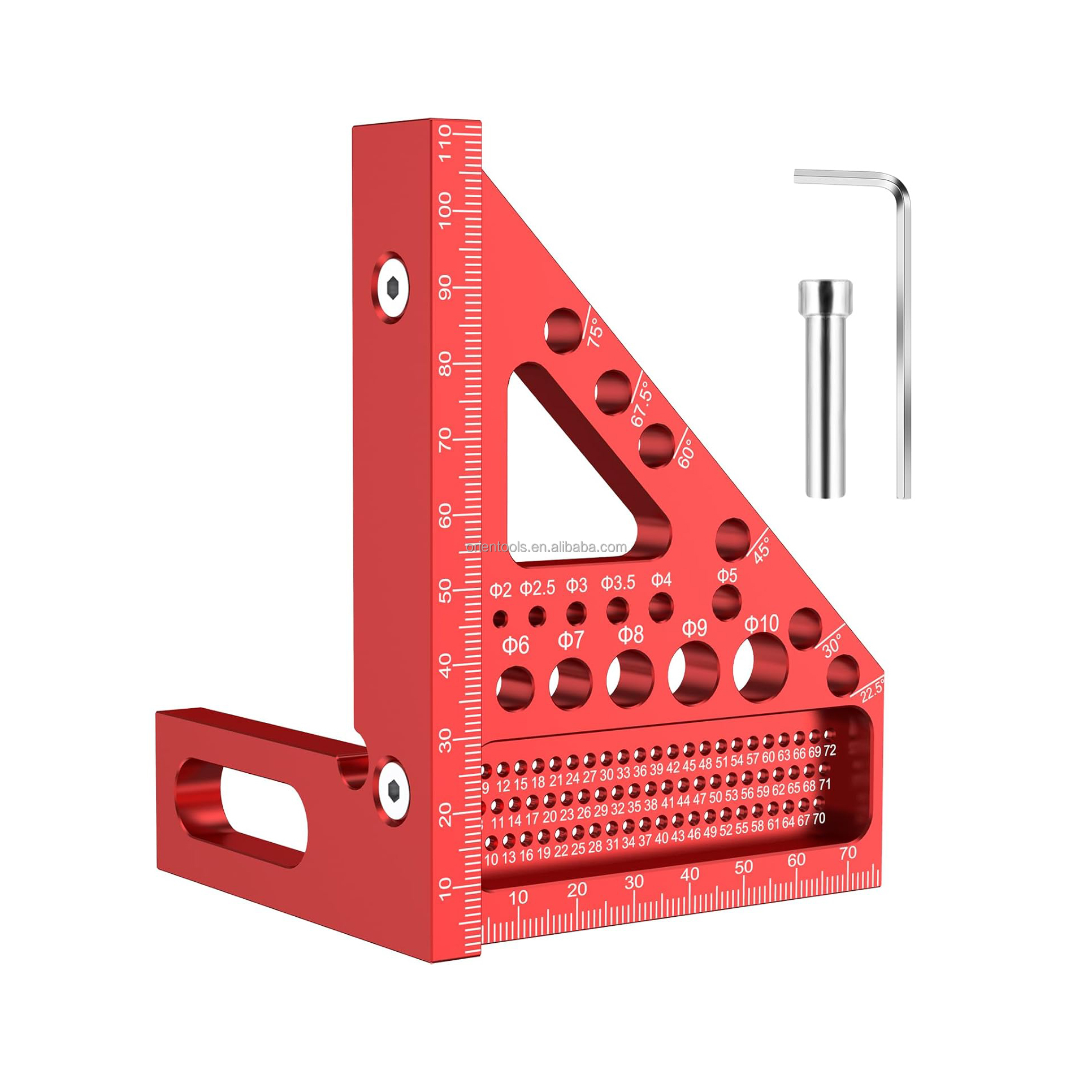 High Precision Layout Measuring Tool Metric 3D Multi-Angle Measuring Ruler