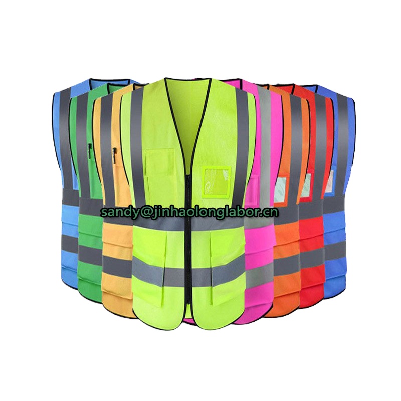 Security Reflective Vests High Quality 80g Construction Vests