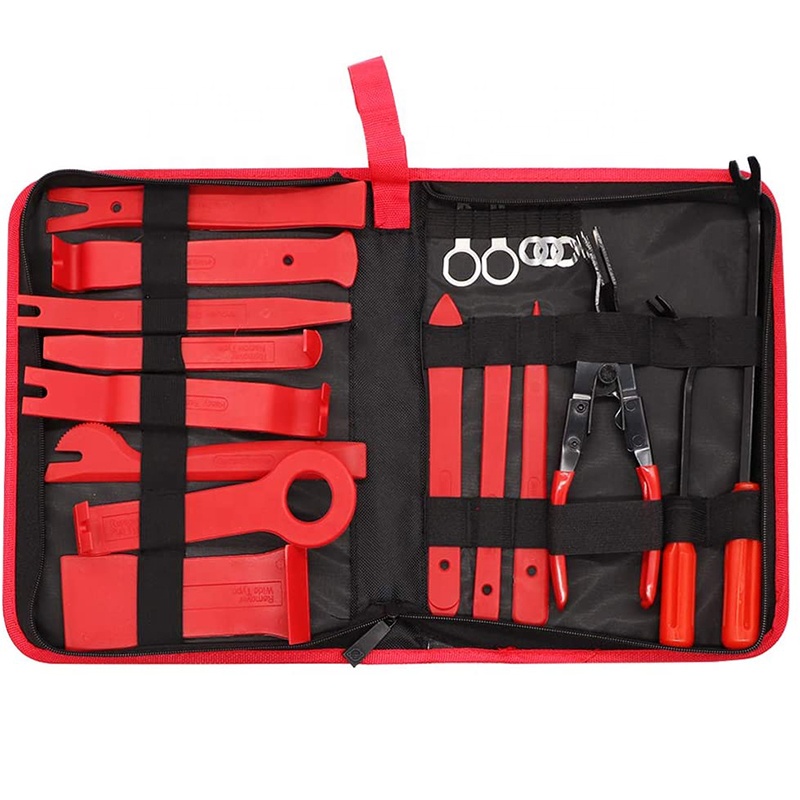 Universal Parts 19pcs Car Pry Tool Door Panel Audio Removal Tools Kit
