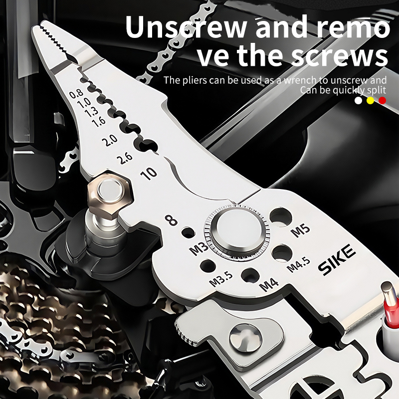 Factory Wholesale Multifunctional Electrical Branching Electric Cable Cutter Tool Automatic Wire Stripper Plier