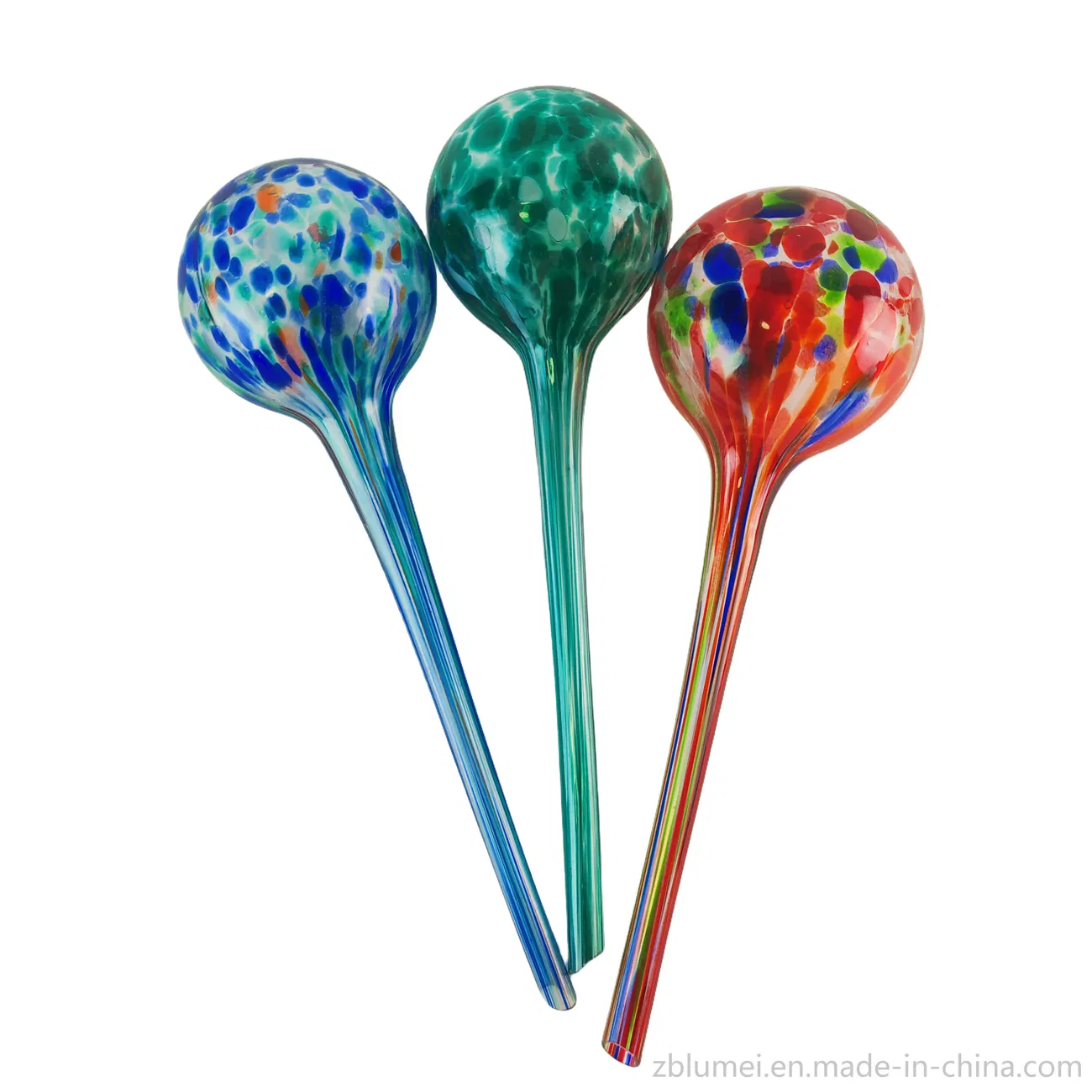 Colorful Hand Blown Glass Decorative Indoor Potted Plant Hydro/Aqua Automatic/Self Watering Flower Water Tool
