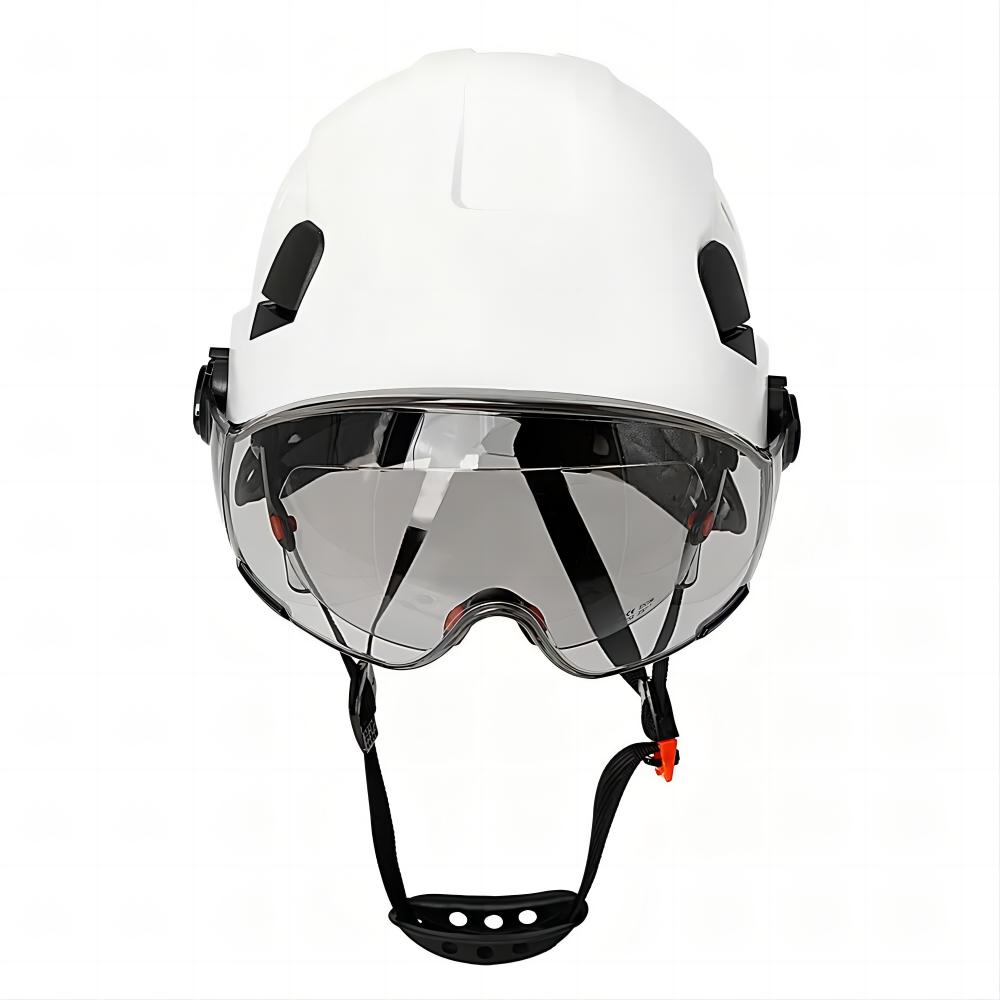 ANTMAX Safety Helmet Construction Hard Hat with Double Visor and Chinstrap ABS Protective Gear for Work