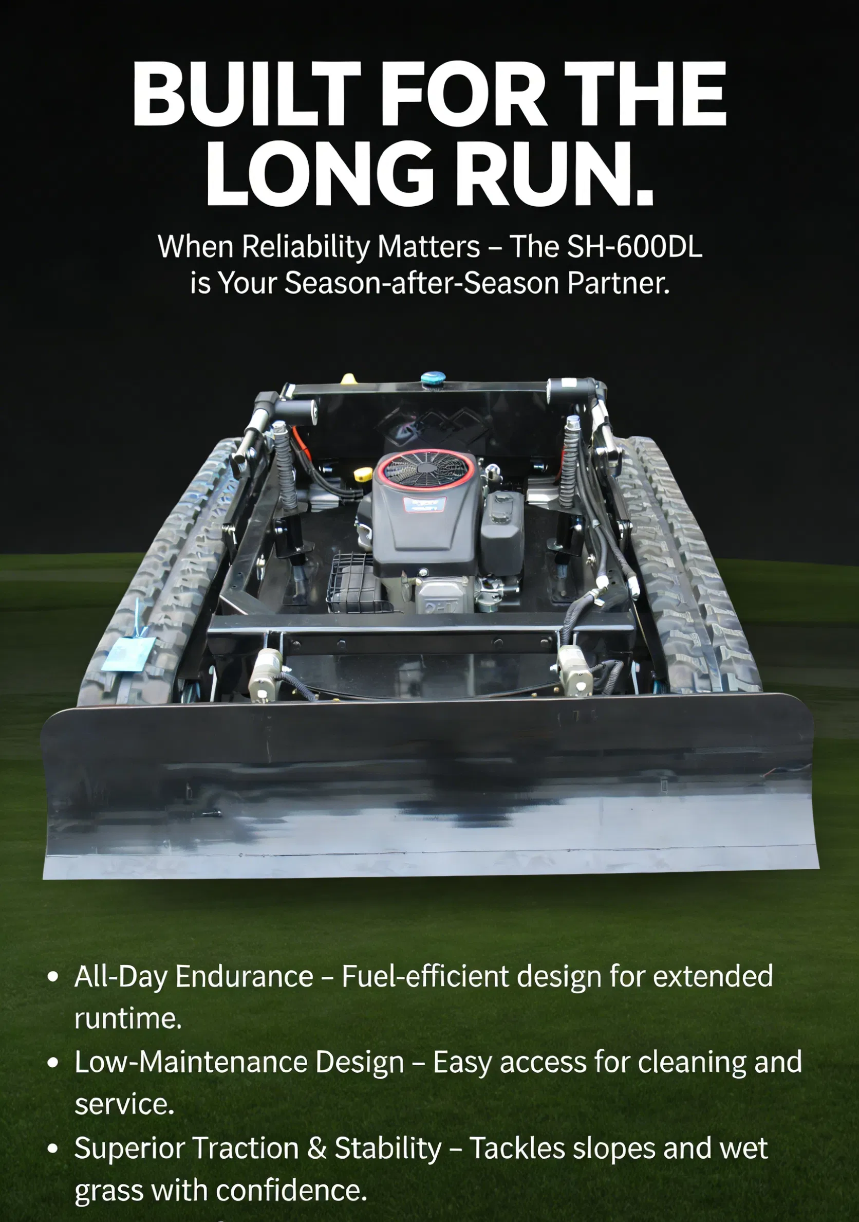 Multipurpose Sh-600dl Lawn Care Machine Suitable for Parks Sports Fields and Large Gardens with Demanding Grass Conditions