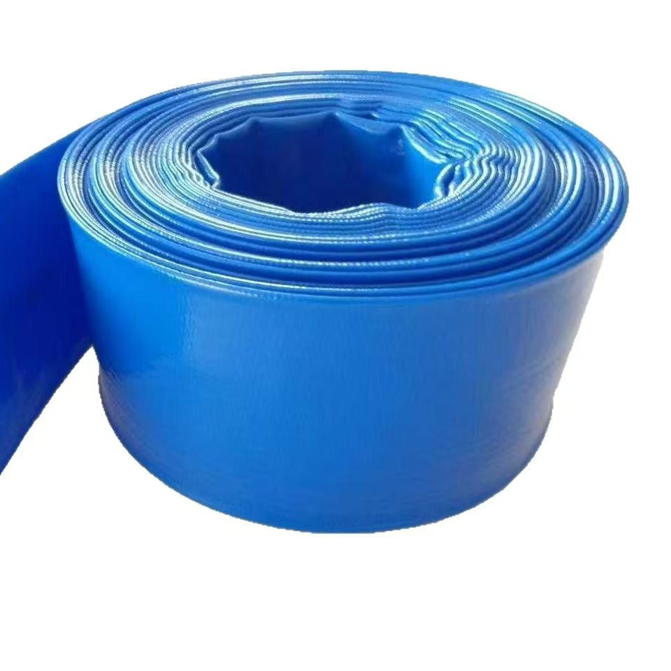 100 Meters Roll 63 mm 90 mm Agricultural Watering Lay Flat Irrigation Hoes Zyfire 50mm Blue Diameter Irrigation PVC Lined and Covered Hose