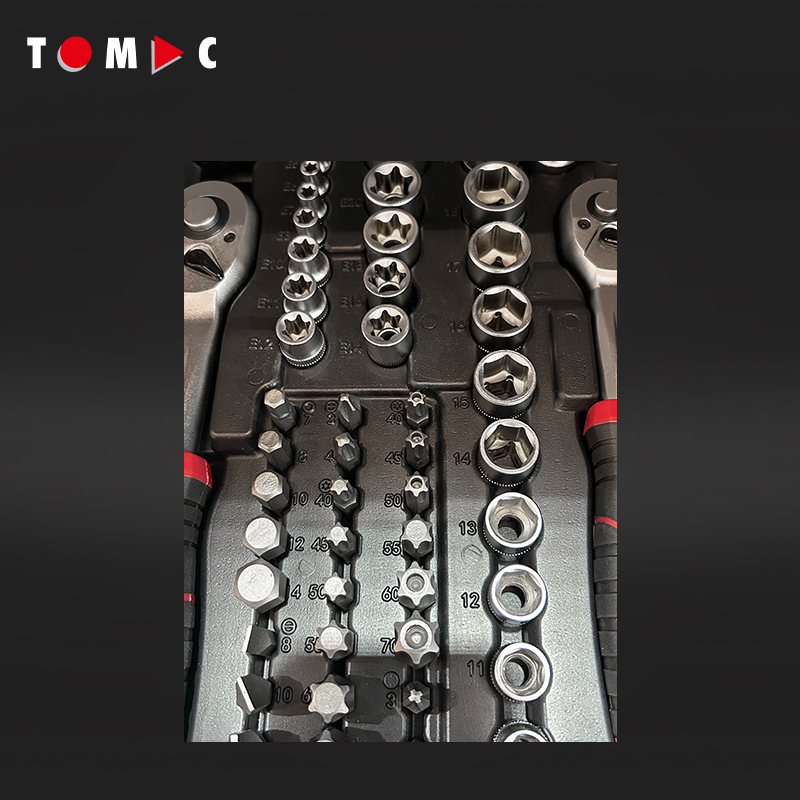 TOMAC 172pcs Professional Socket Tool Set for Cars Motorcycles and Bicycle Caja De Herramientas