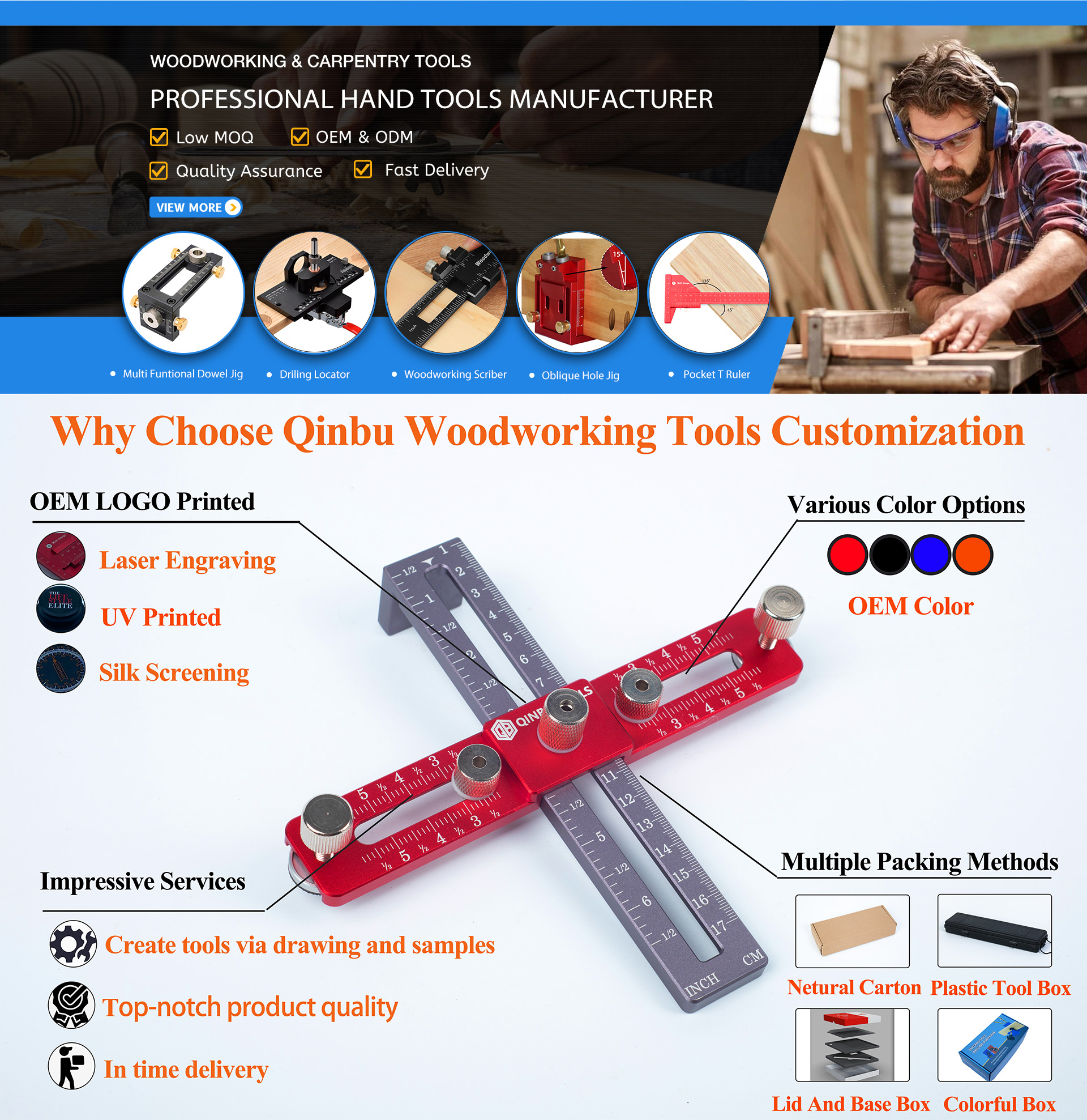 Woodworking tools showcase