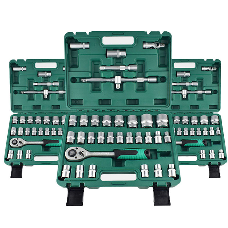 NEOBRISKEN Nut Specific 46pcs Car Repair Tool Box and Ratchet Wrench Socket Set OEM Customizable Impact Socket Set