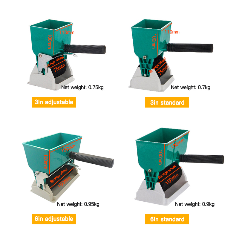 WBG Portable Woodworking Rolling Glue Hand Manual Gluing Tool Spreader Roller Glue Applicator Machine Glue Spreader Roller