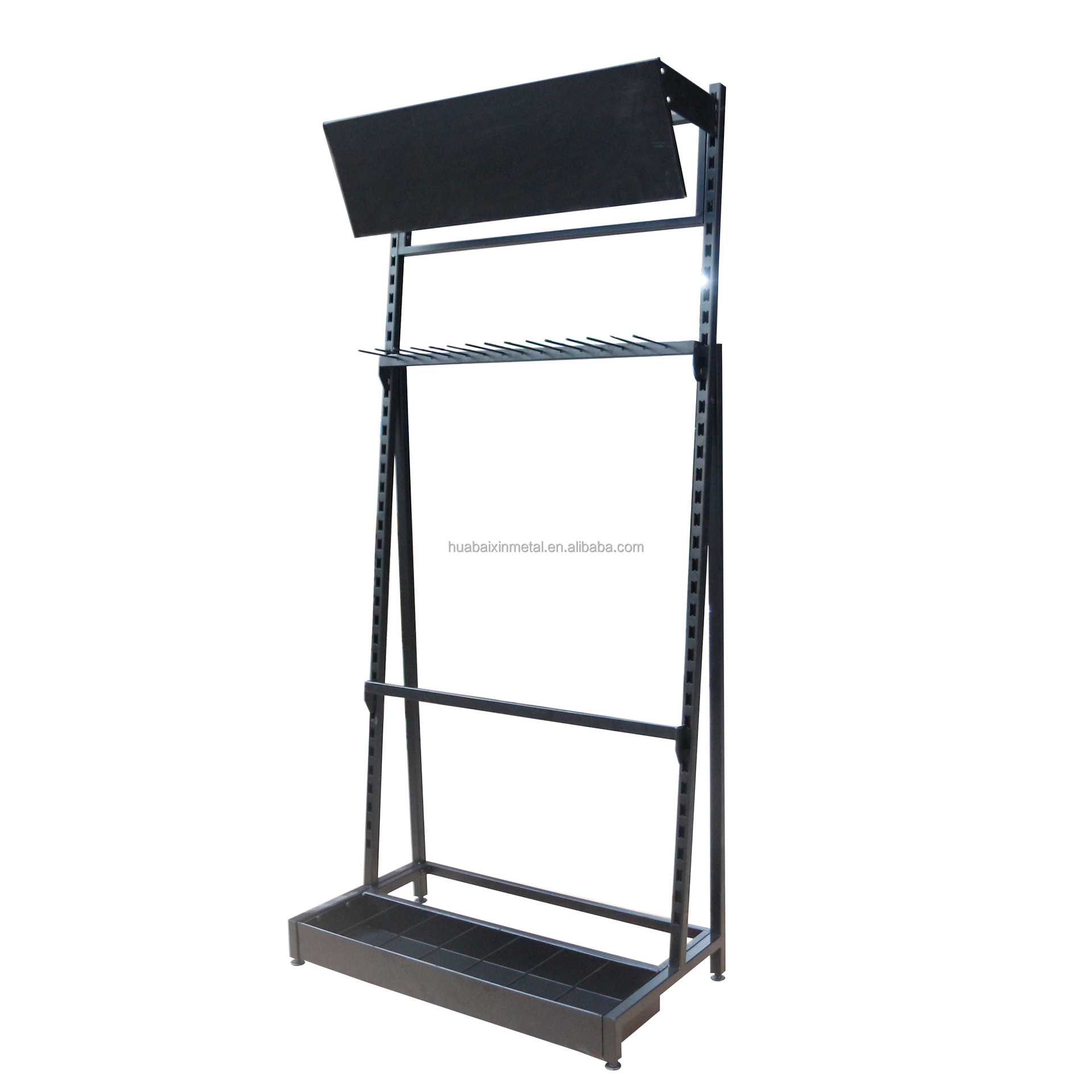 Custom Explosion-Proof Security Shields Gardening Tools Shovel Storage Rack Floor Mounts Organizing Tool Shelves Supermarket