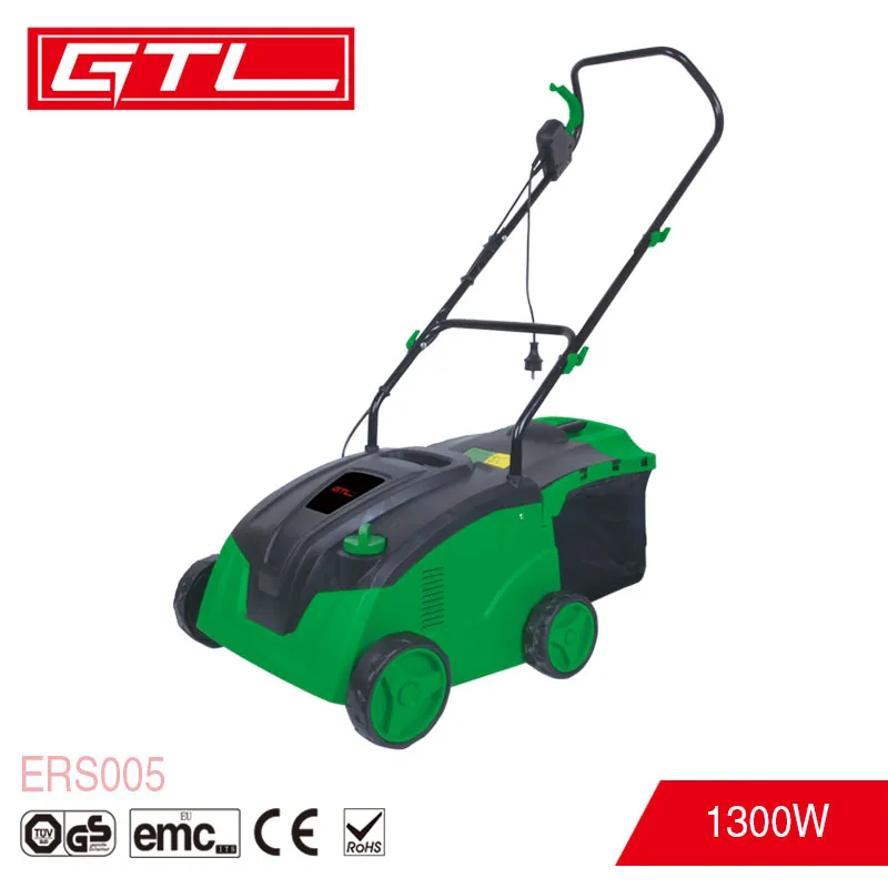 1300W Garden Tools Electric Raker & Scarifier Electric Grass Cutter Garden Machine for Lawn Care (ERS005)