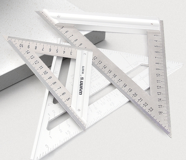 175mm Aluminum Alloy Triangle Ruler Protractor Metric Square Carpenter Measuring Layout Tool for Woodworking 175mm Tape Measure