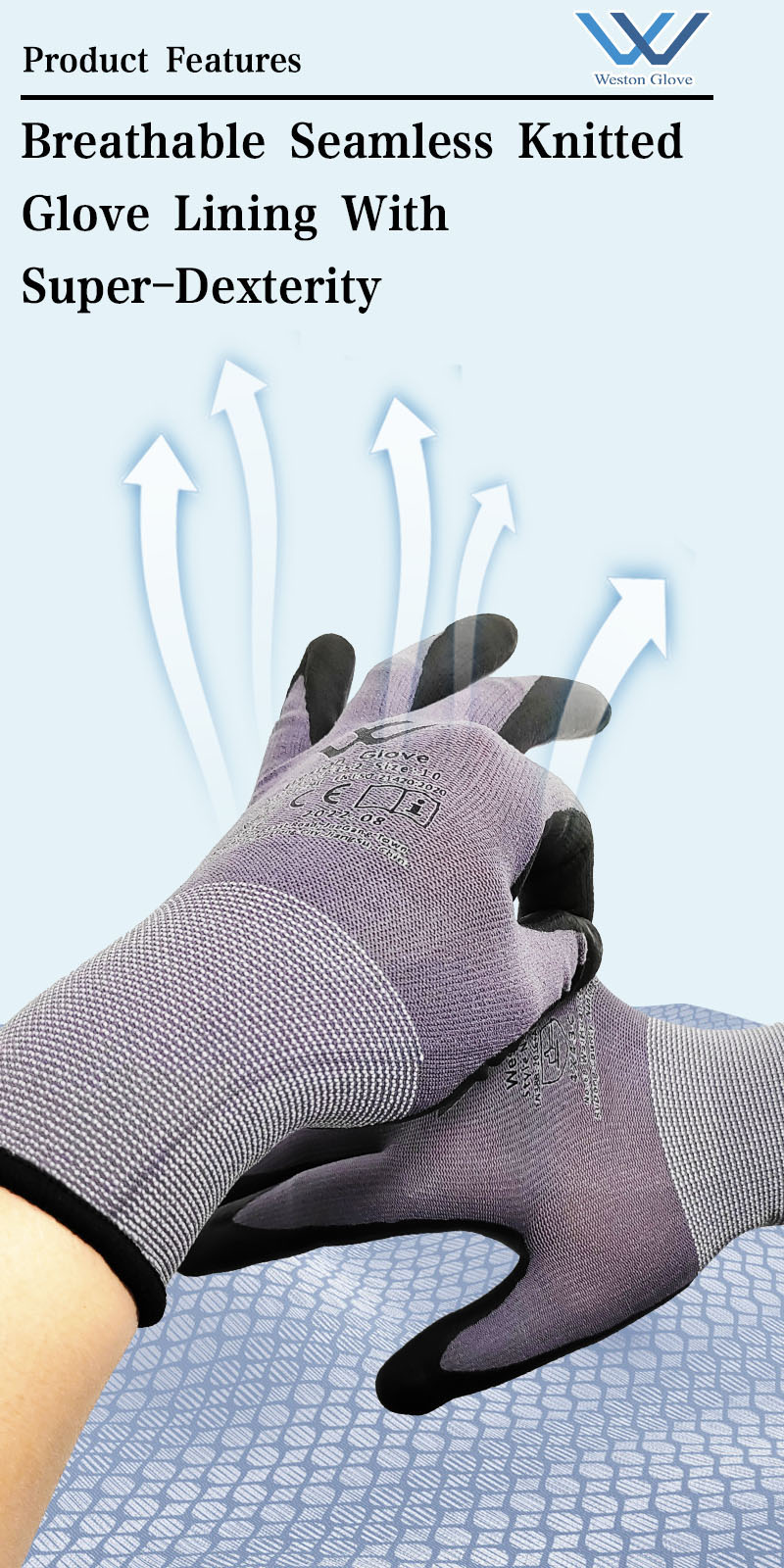 Garden work gloves detail 1