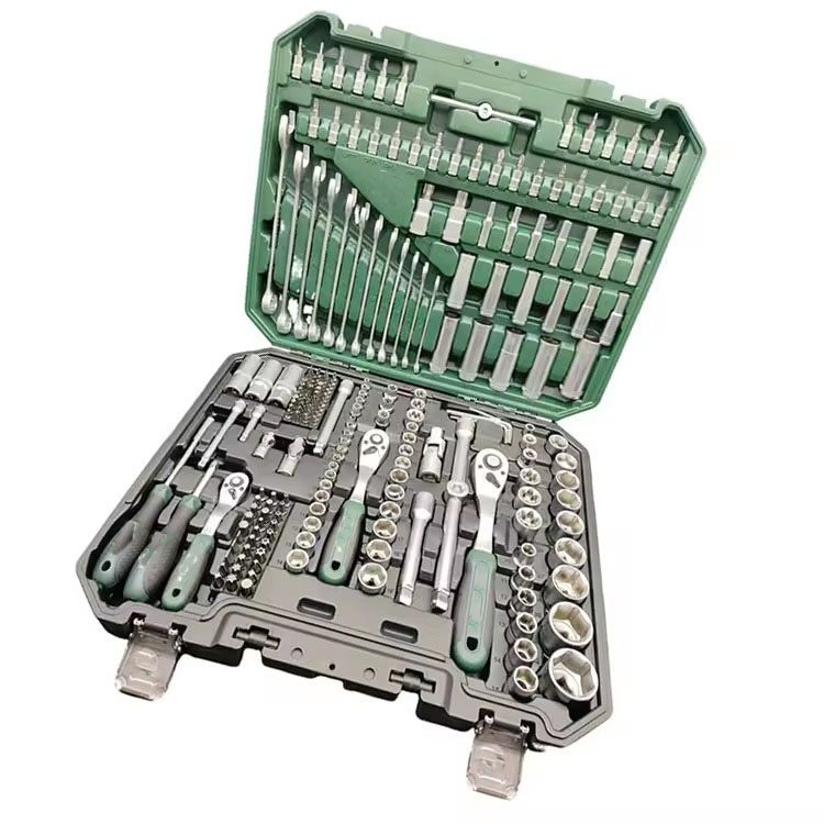 216 piece hand tool suit box 24 tooth ratchet wrench socket professional tools mechanical wrench auto mechanical tool suit
