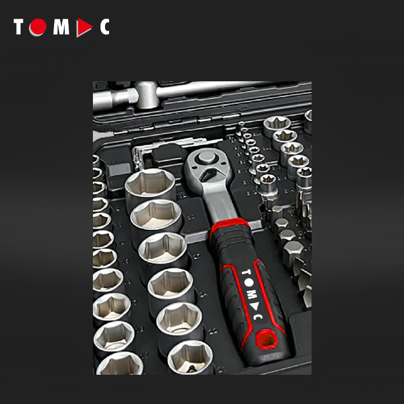 TOMAC 172pcs Professional Socket Tool Set for Cars Motorcycles and Bicycle Caja De Herramientas