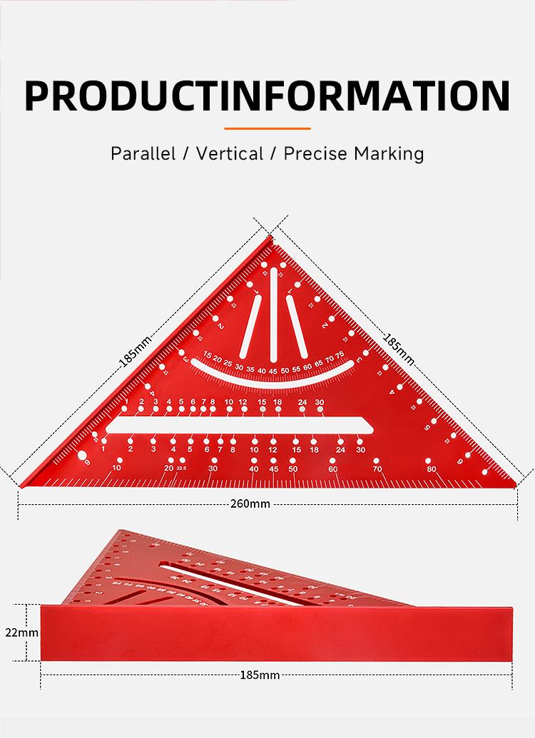 Triangular Ruler Angle Design