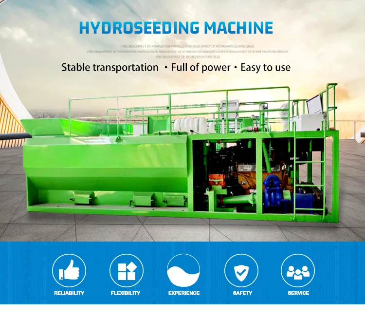 Fast Sowing Hydraulic Hydroseeding Grass Seed Spraying Machine for Lawn Care