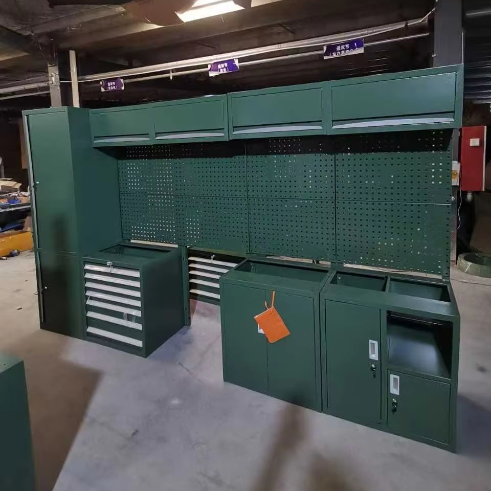 Heavy Duty Modular OEM Garage Workshop Car Versatile Metal Tool Storage Cabinet Box Combination Workbench Work Station
