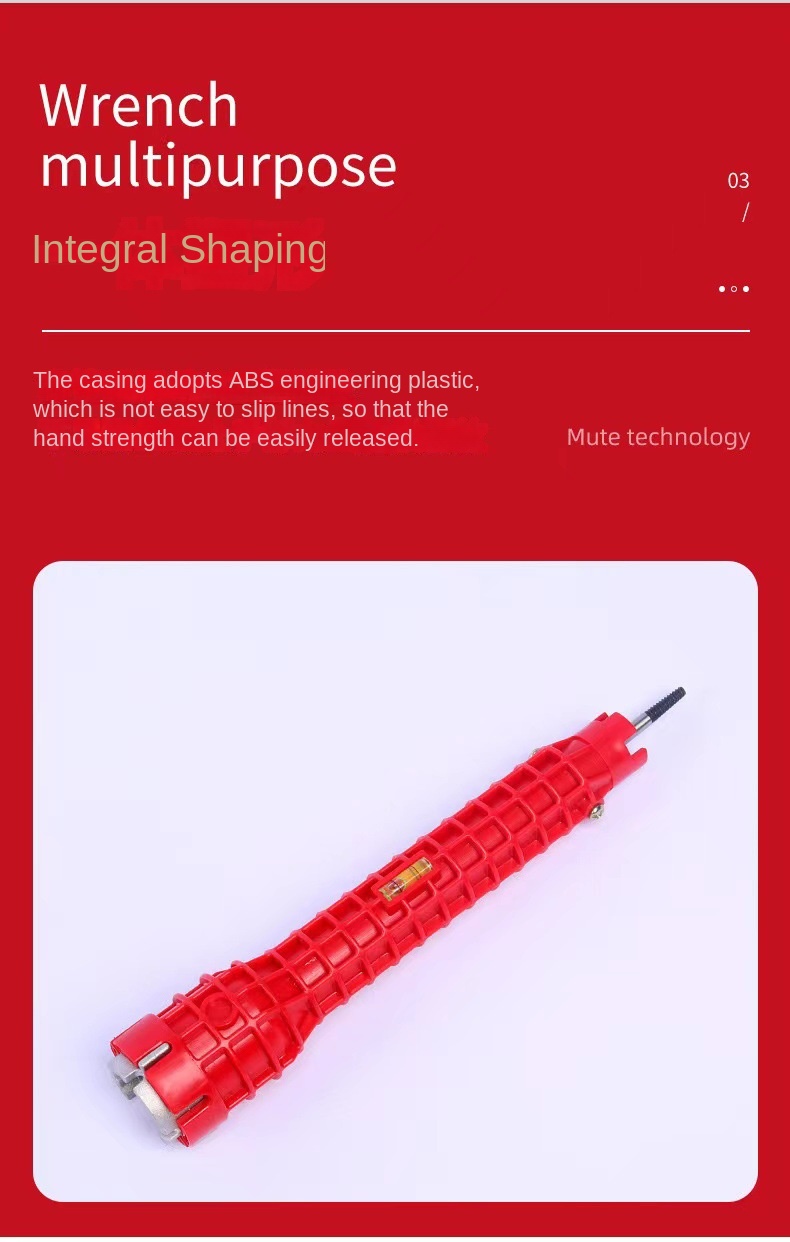 Hot-Selling Eight-in-One Multi-Function Sink Wrench New Water Pipe Faucet Bathroom Installation Tool OEM Customized Support