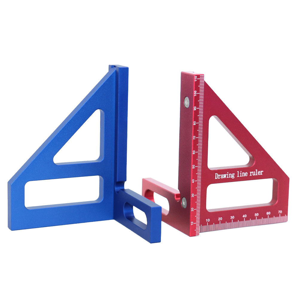 Woodworking Square Protractor Steel Miter Triangle Ruler High Precision Layout Measuring Tool for Engineer Carpenter