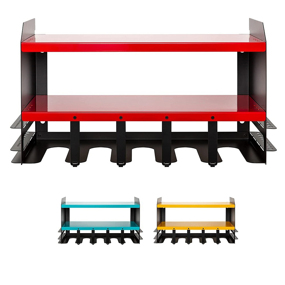 High Quality Heavy Duty Wall Mounted Power Holder Steel Metal Power Tool Storage Organizer