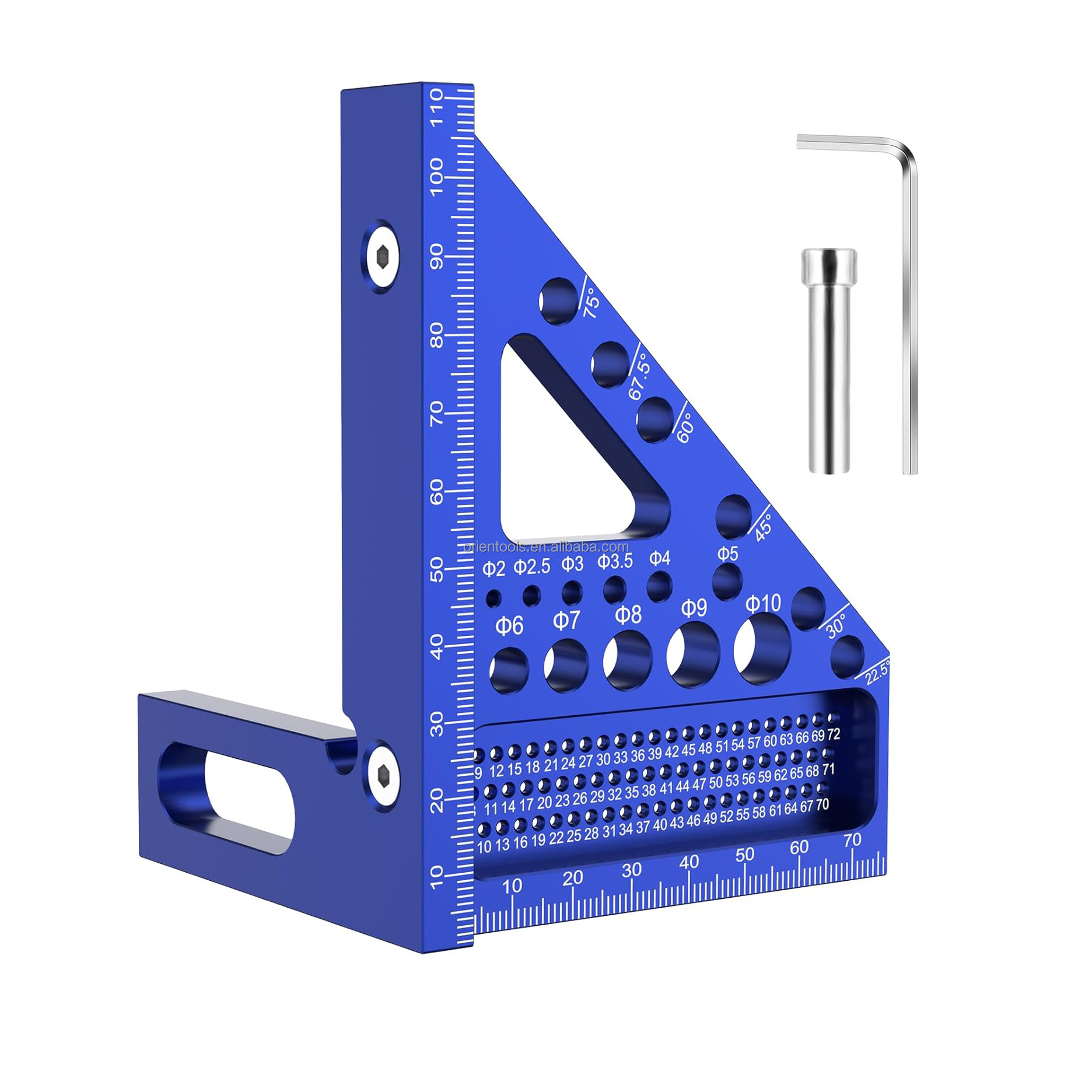 High Precision Layout Measuring Tool Metric 3D Multi-Angle Measuring Ruler