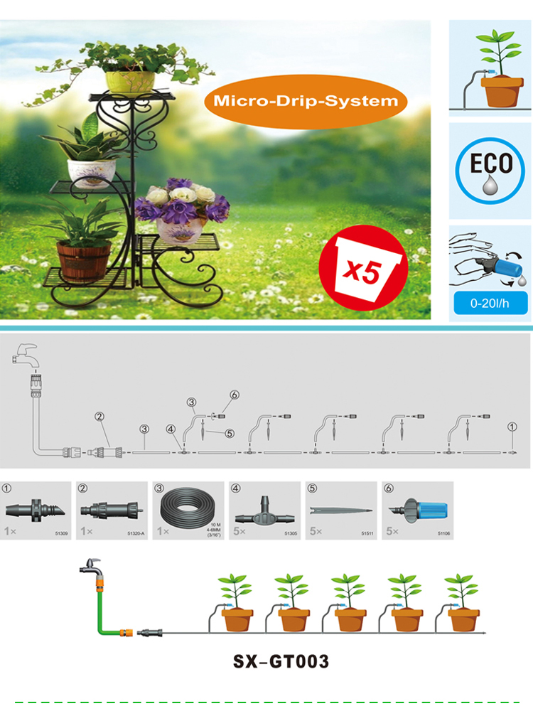 Agriculture Irrigaiton Plastic Sheet Seesa Color Box Garden Tool Drip Irrigation