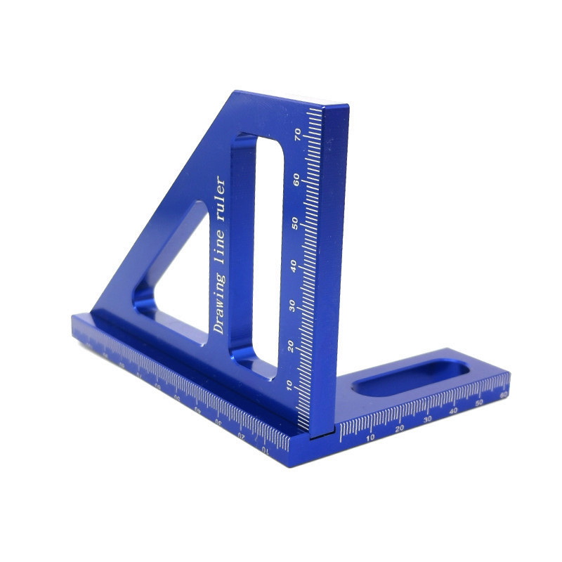 Woodworking Square Protractor Steel Miter Triangle Ruler View 10