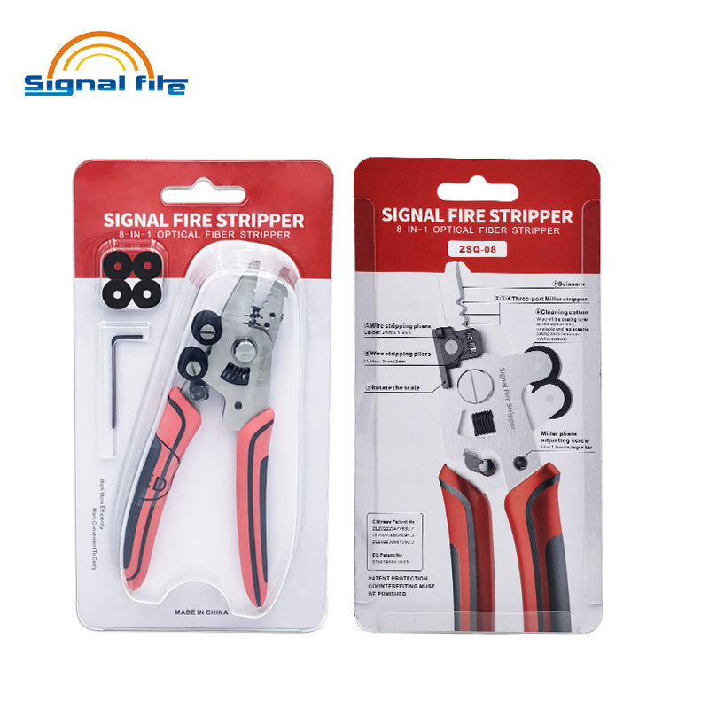 Multifunctional FTTH Wire Stripper Pliers Crimper Stainless Steel Scissors for Electricity Cables