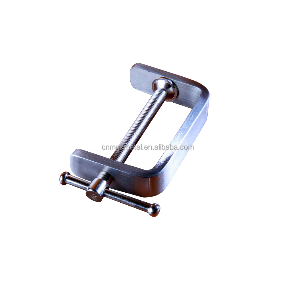 High Quality Brushing Stainless Steel Table G Clamp for Woodworking