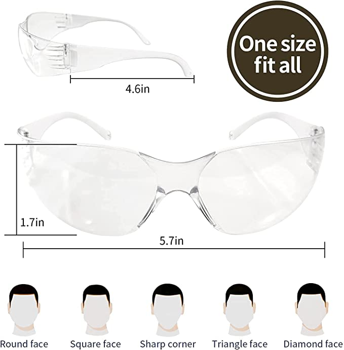 Eyewear Work Safety Glasses Ansi Z87 Anti-fog Eye Protection Goggles Unbreakable Industrial Safety Glasses Eye Protection