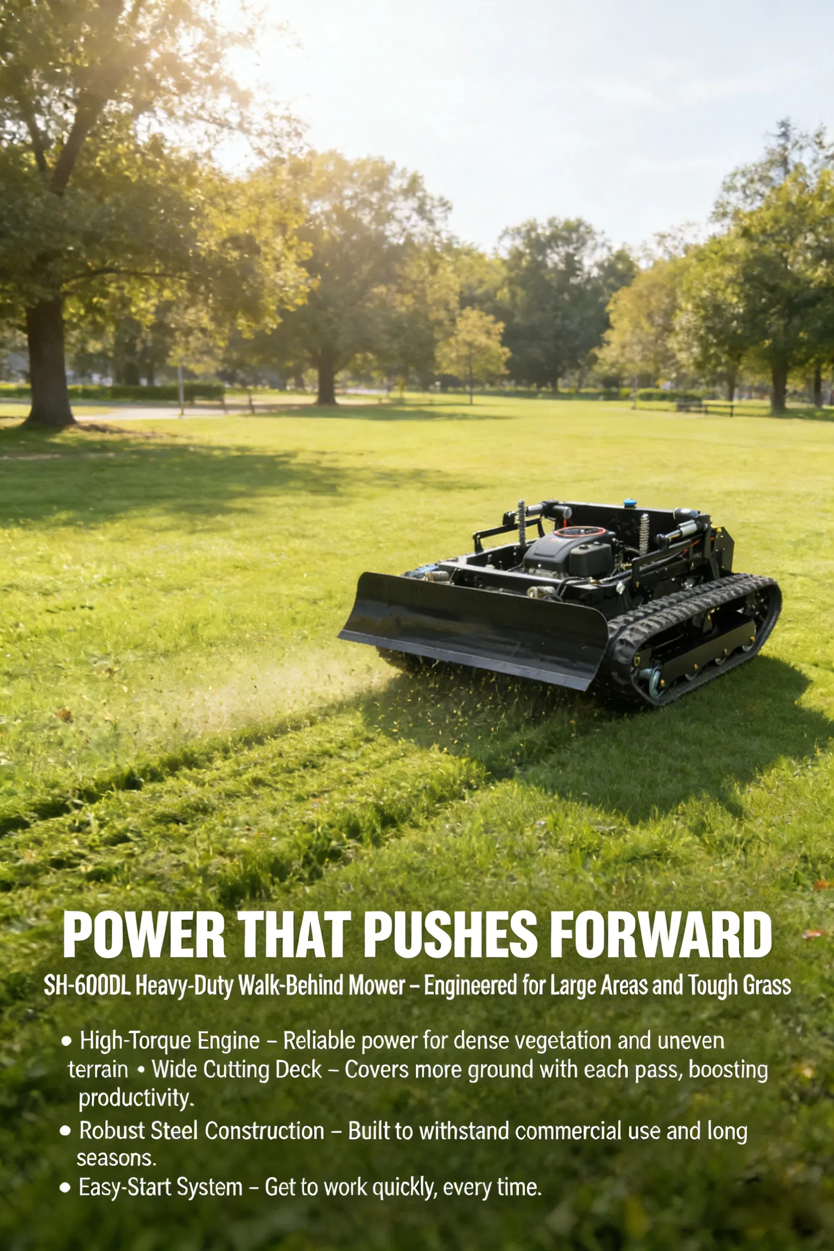 Multipurpose Sh-600dl Lawn Care Machine Suitable for Parks Sports Fields and Large Gardens with Demanding Grass Conditions