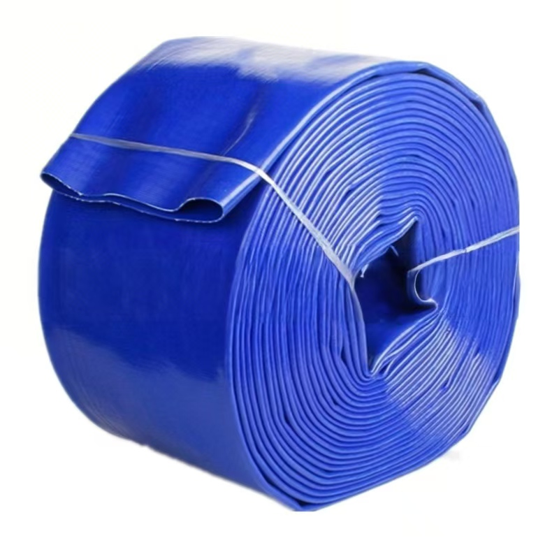 100 Meters Roll 63 mm 90 mm Agricultural Watering Lay Flat Irrigation Hoes Zyfire 50mm Blue Diameter Irrigation PVC Lined and Covered Hose