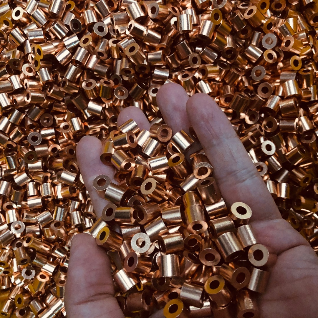 Copper Oval Crimp Sleeves Kit For 1-24mm Wire Rope - Single Barrel Cable Ferrule &amp; Loop