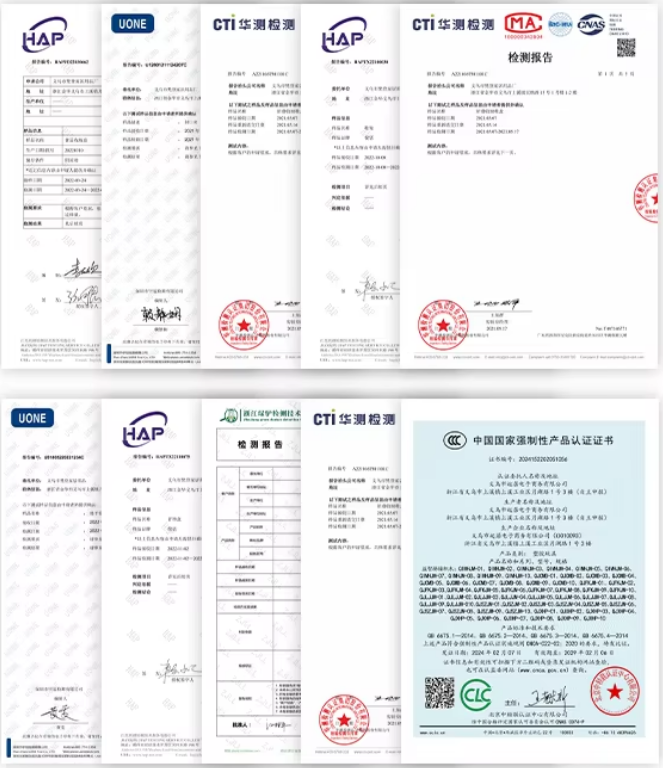 Quality certifications