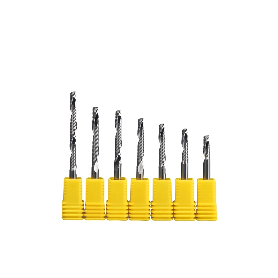 Factory Supply Solid Carbide CNC 1 Flute Router Bits Single Flute Endmill For Wood