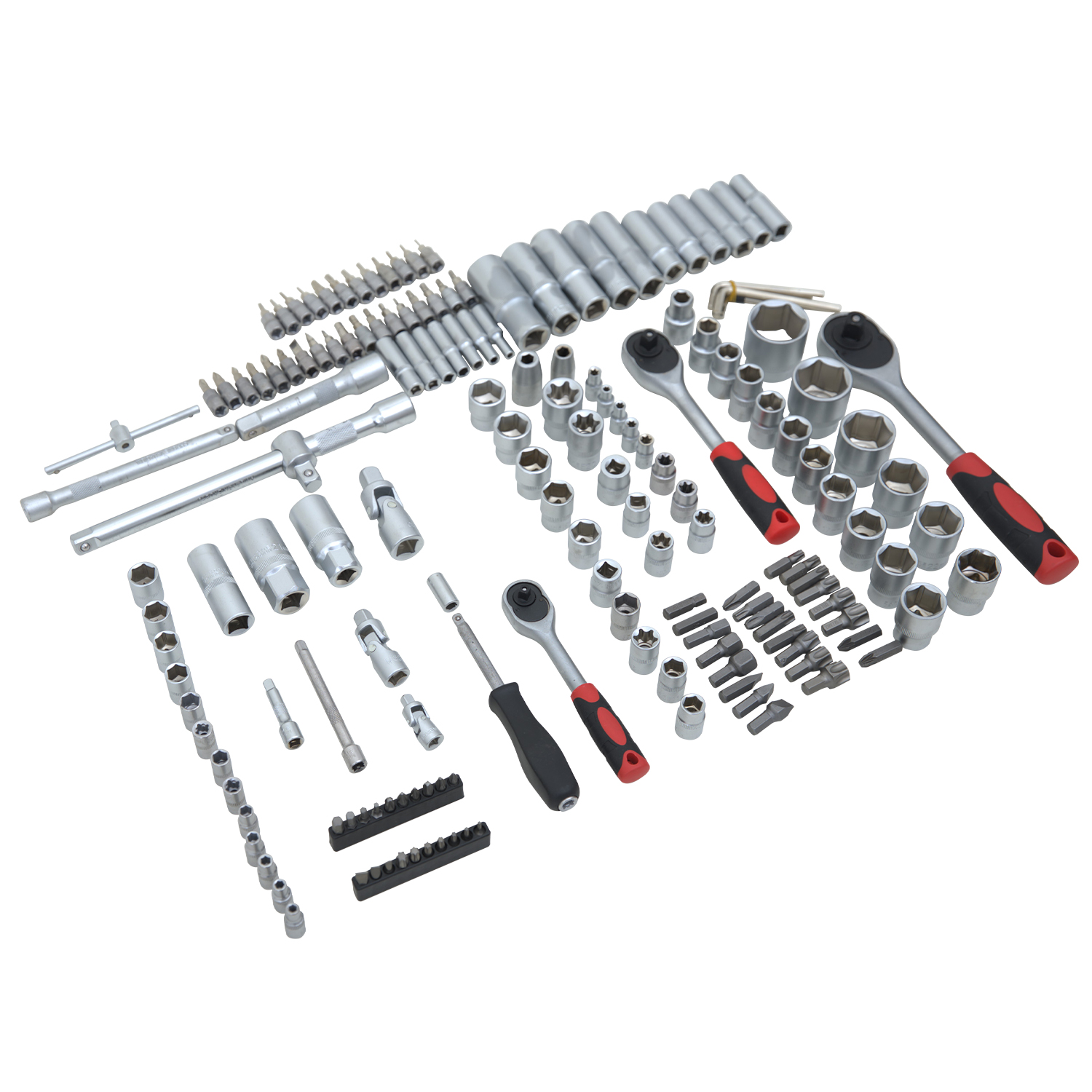 Wholesale 171pcs 1/4" 3/8" 1/2" Socket Set Ratchet Wrench Sockets Tool Kit