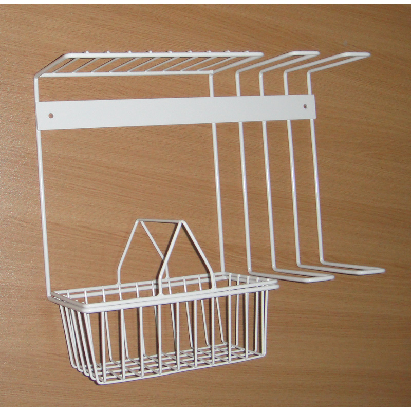 Wall Mounted Metal Wire Home Storage Garden Tools Storage Organizer Rack