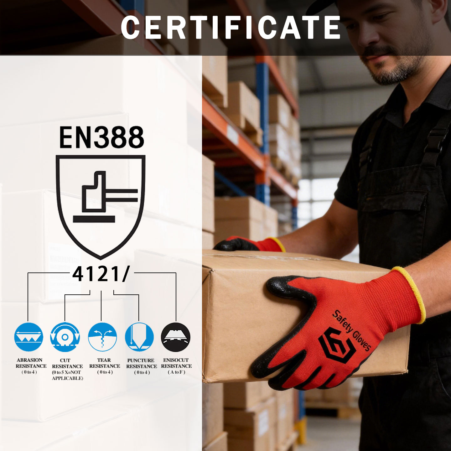 CY MechanicHand Gloves For Nitrile Coated Work Construction Workshop Heavy Duty Gloves Worker Brick Builders Grip Safety Gloves