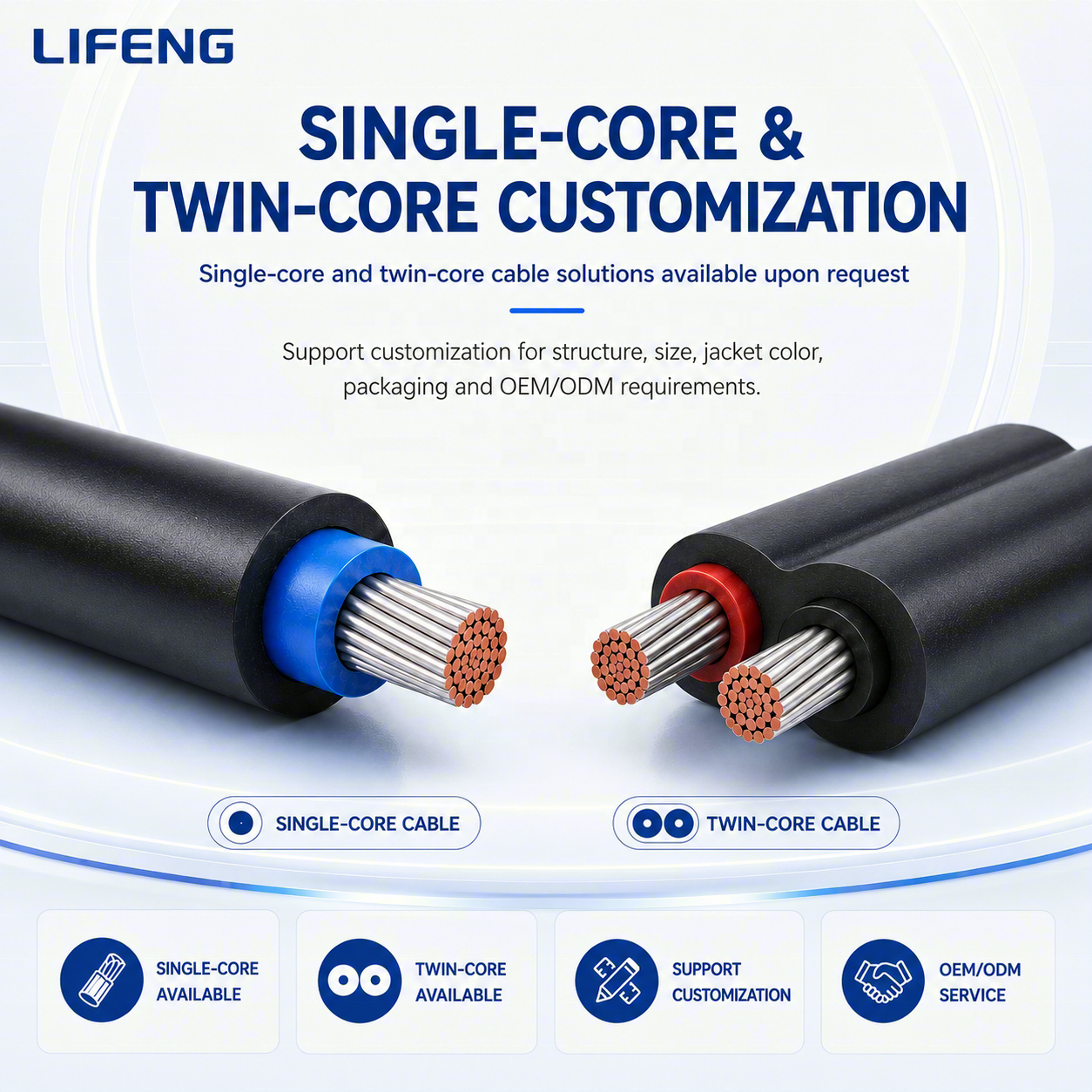 Wholesale 1000V/1500V Tinned Copper PV DC Cable, 4/6/10/16mm&sup2; Solar Panel Wire For Photovoltaic Systems And Solar Farm Projects