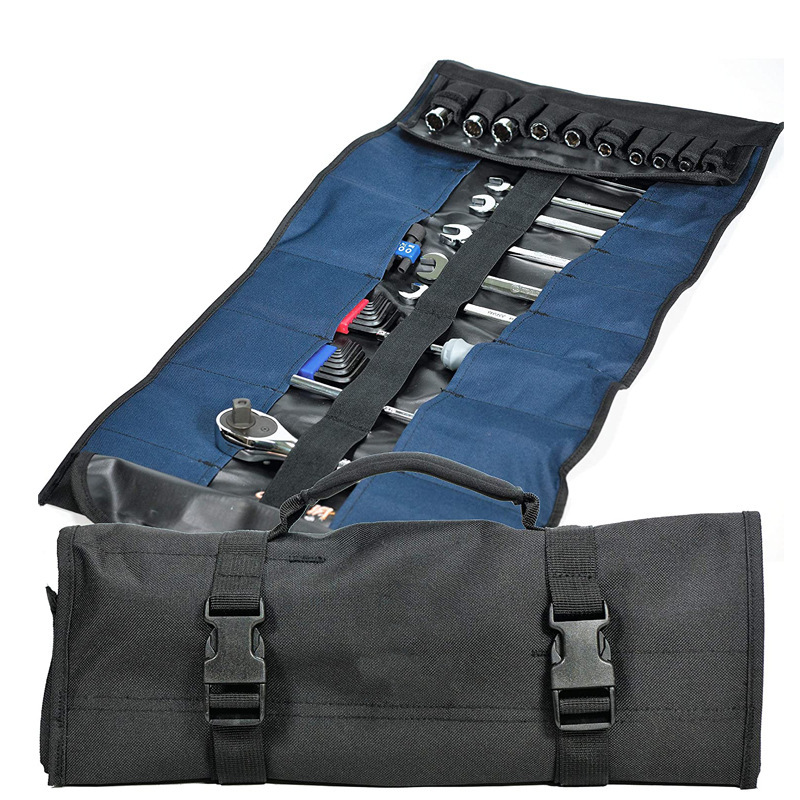 BSCI Manufacturer Easy Carrying Handbag Style Tool Organizer Kit with Shockproof Pouches Durable Oxford Tool Bag