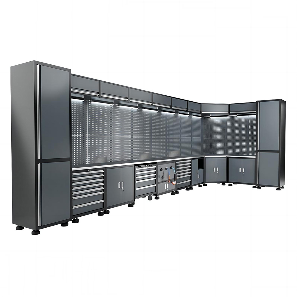 Modern Modular Tool Cabinet Steel Storage Workbench Heavy Duty Garage Tool Chest Customizable OEM Workshop Drawer Cabinet System