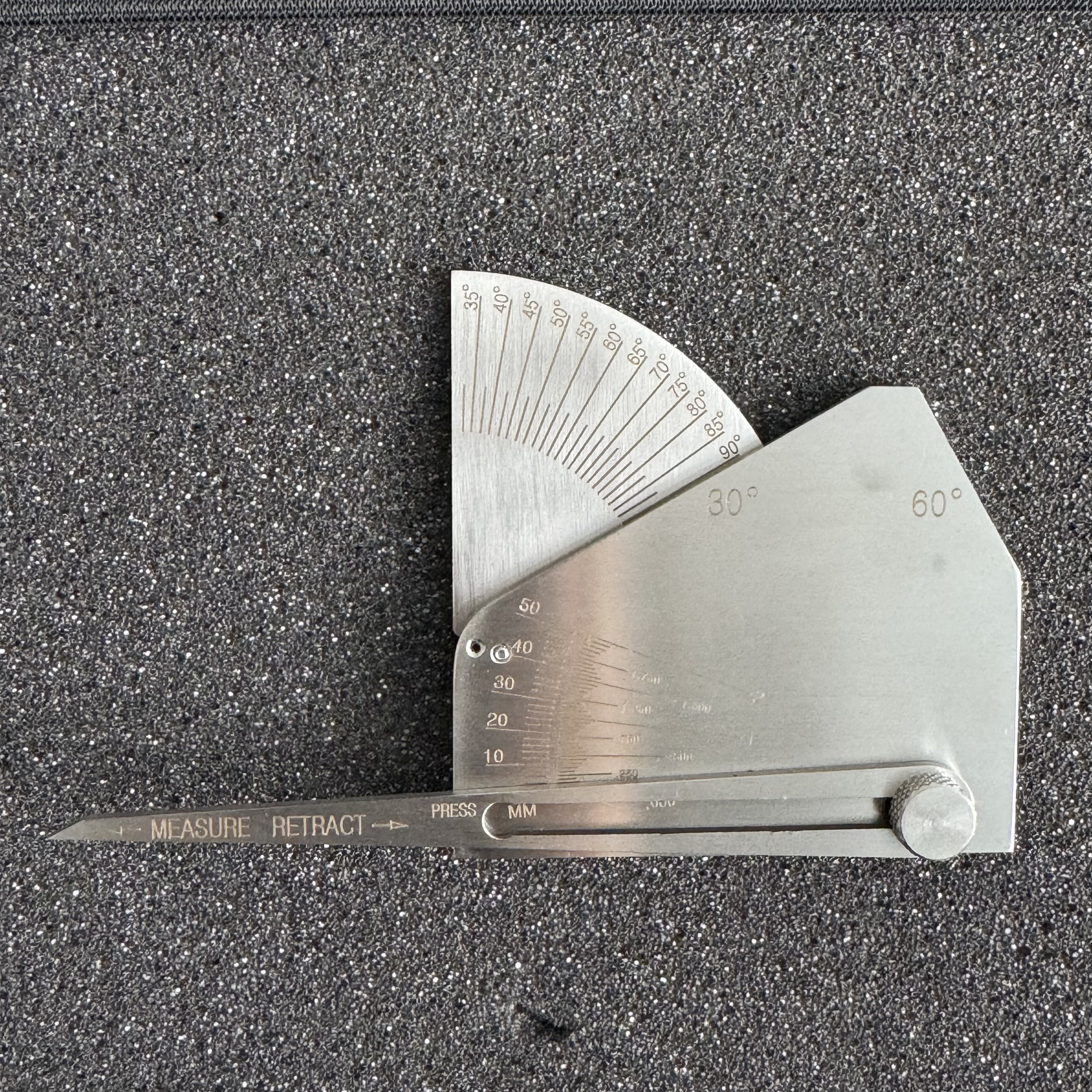 Welding Measuring Ruler Groove Angle Undercut Depth Ruler