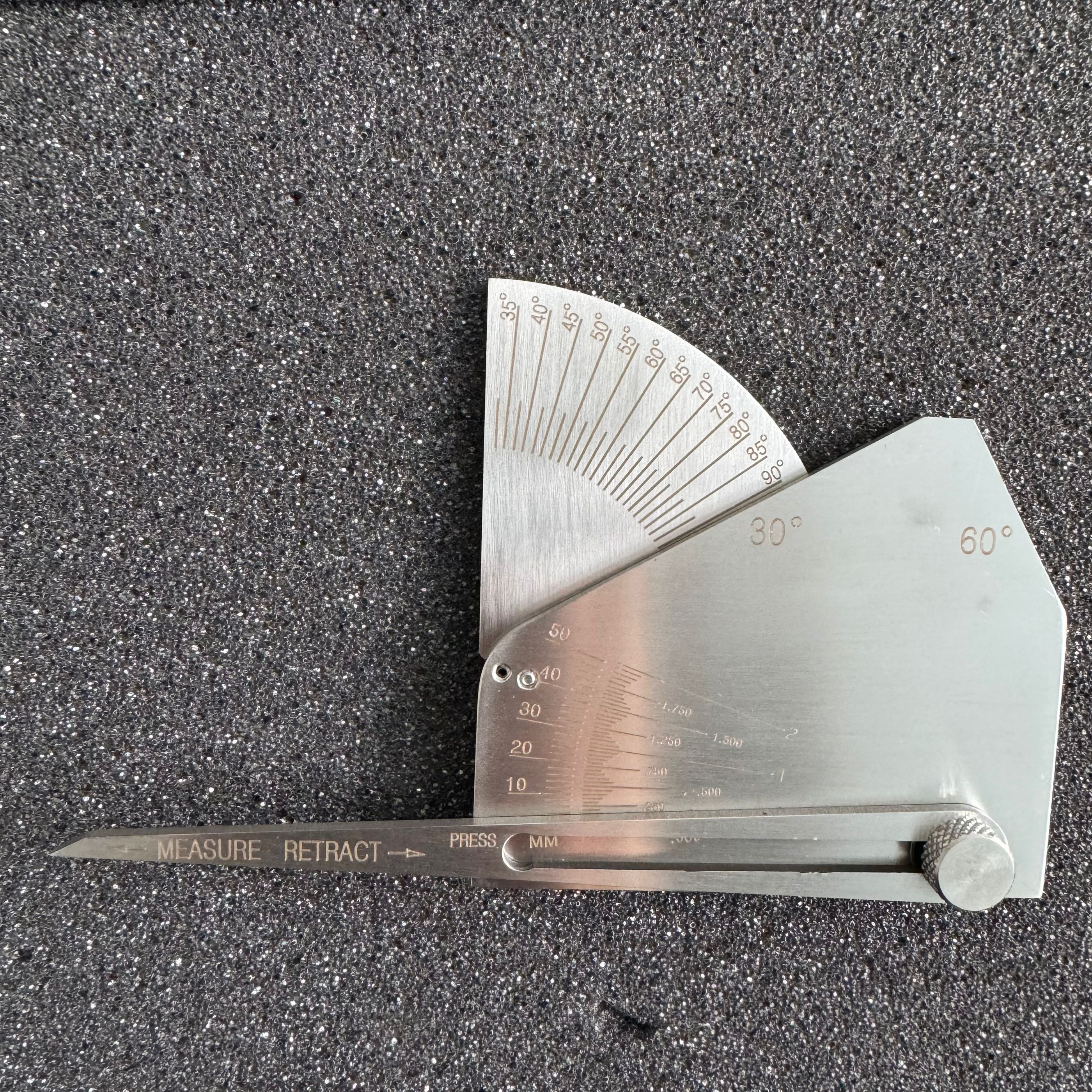 Welding Measuring Ruler Groove Angle Undercut Depth Ruler