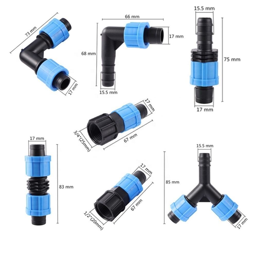 Plastic Drip Tape Fitting Agriculture Drip Irrigation Tool for Farm Irrigation System