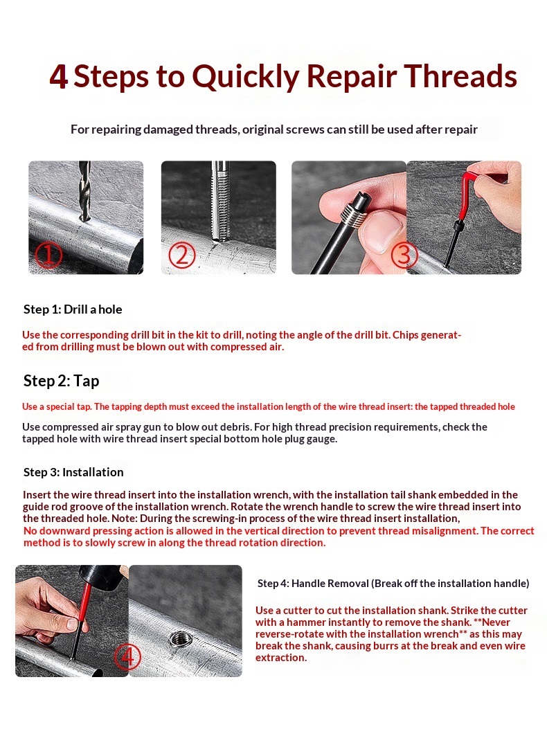 Thread Repair Process 4