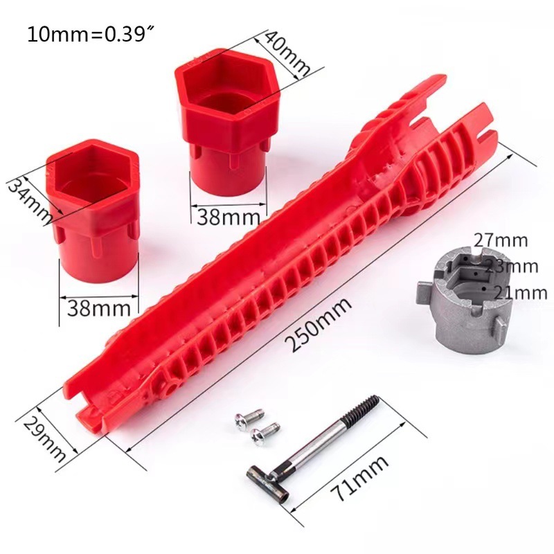 Hot-Selling Eight-in-One Multi-Function Sink Wrench New Water Pipe Faucet Bathroom Installation Tool OEM Customized Support